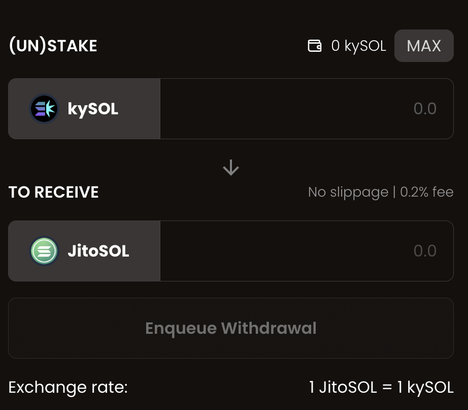 Unstake